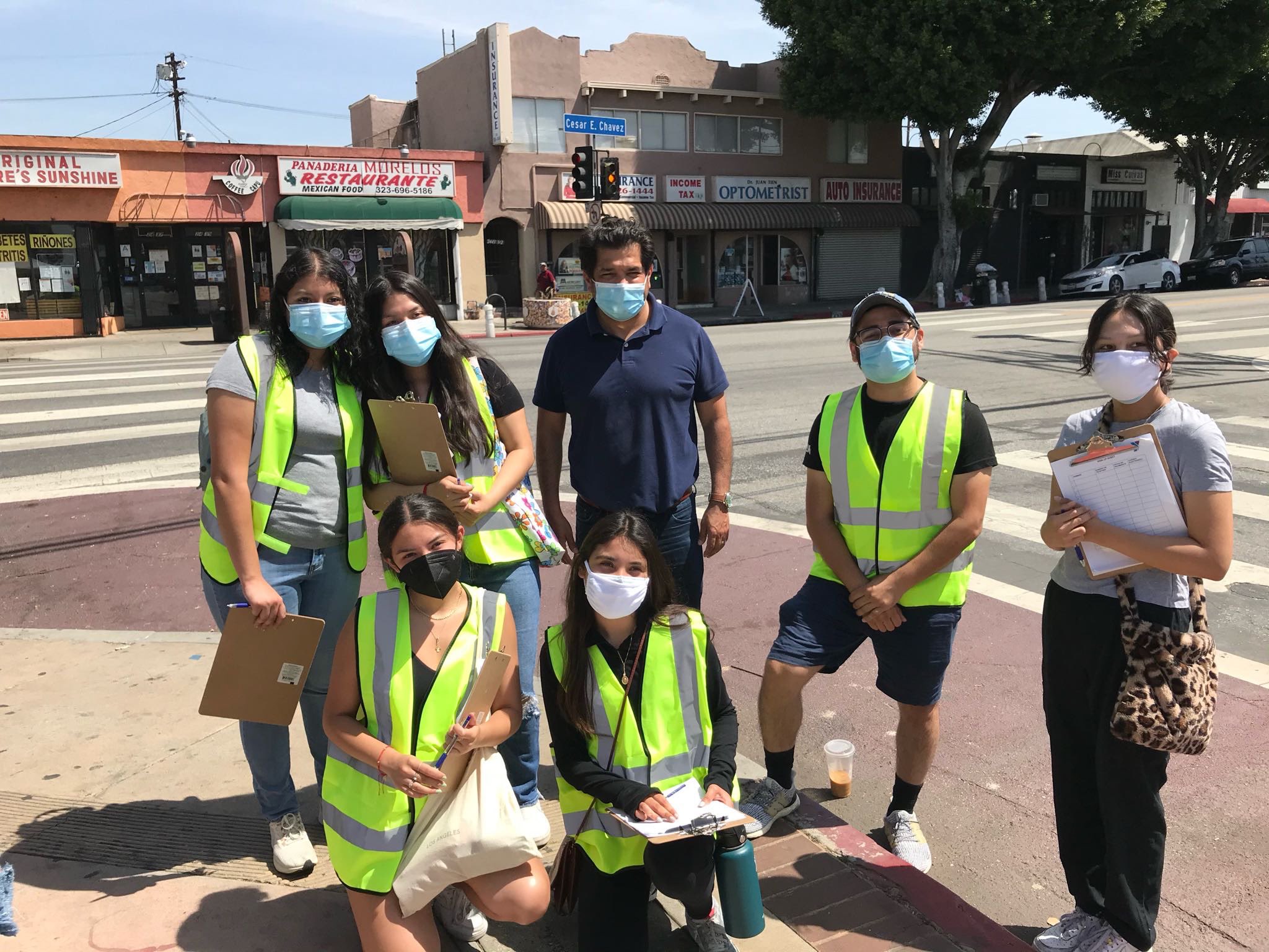 YMCA Teens supporting street vendor vaccination efforts!