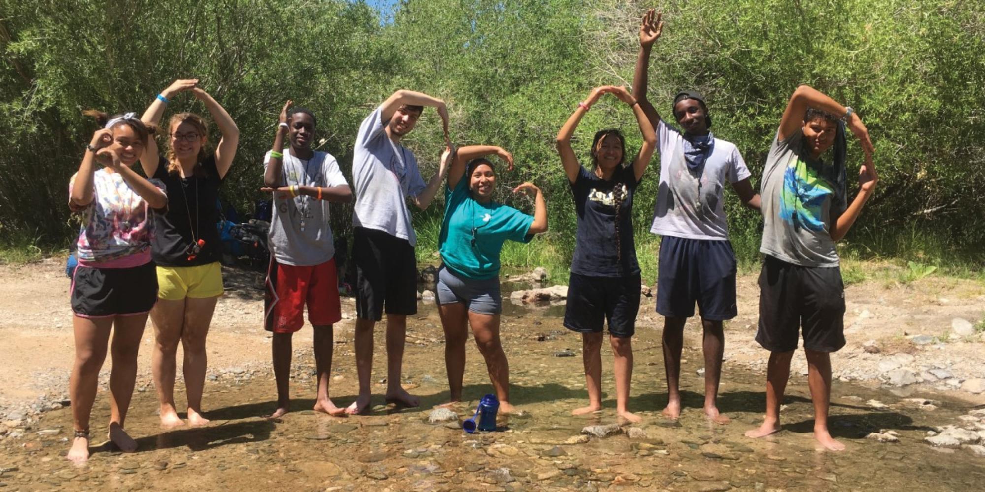 Teens at camp