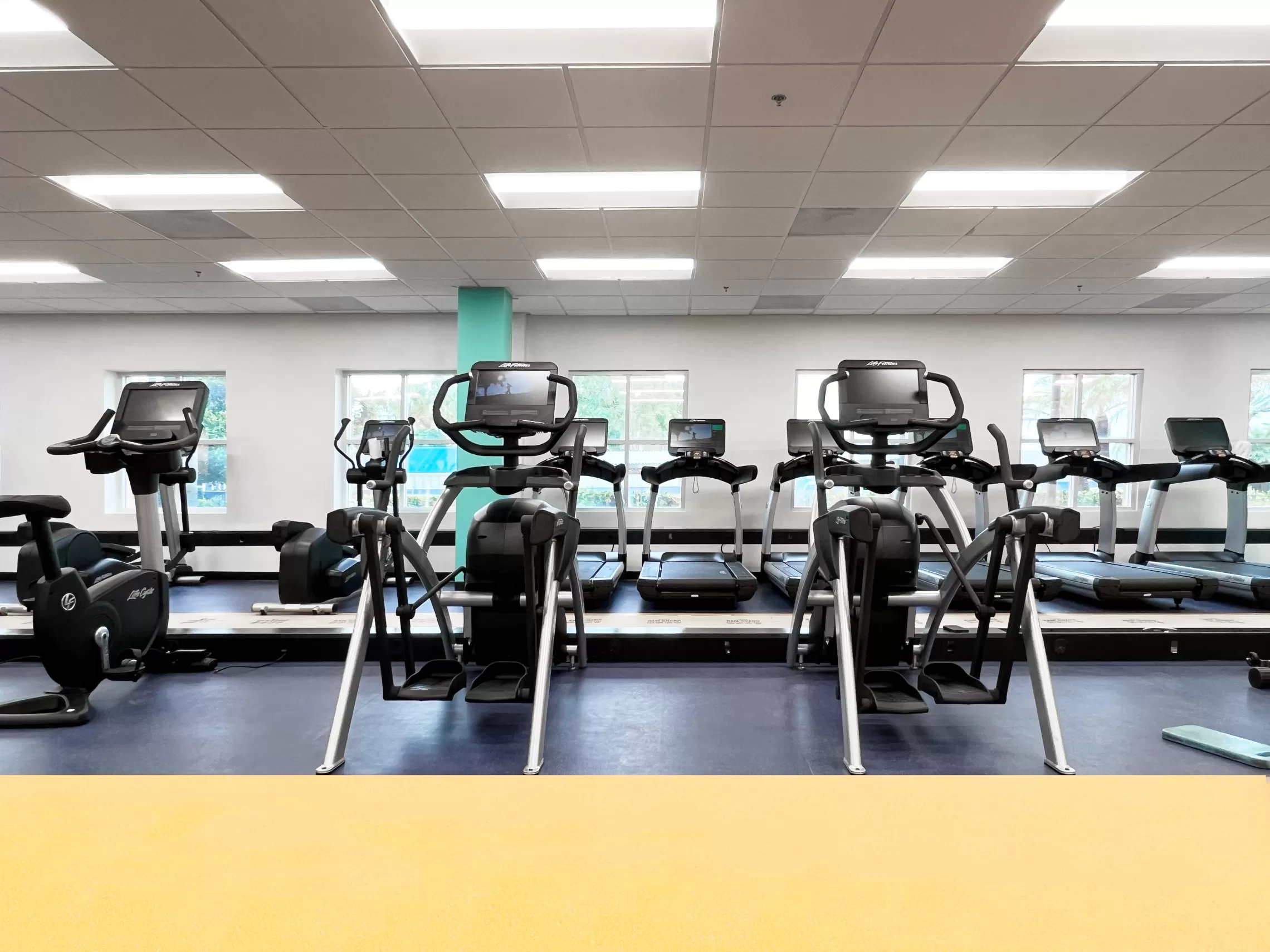 Hollywood Fitness Area with Equipment