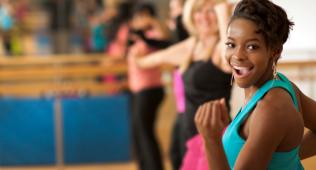 Woman in dance class
