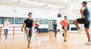 Cardio Group Exercise Class Physical Distancing