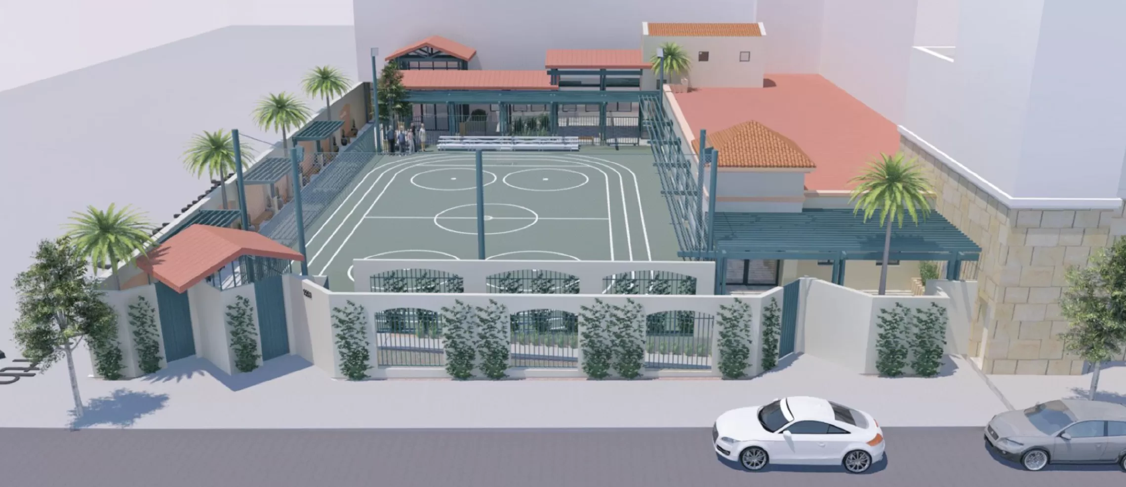 Hollywood YMCA Outdoor Social & Fitness Park